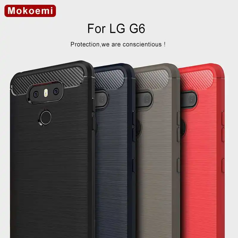 Модный Ударопрочный Мягкий силиконовый чехол Mokoemi 5 7 дюйма для LG G6 сотового