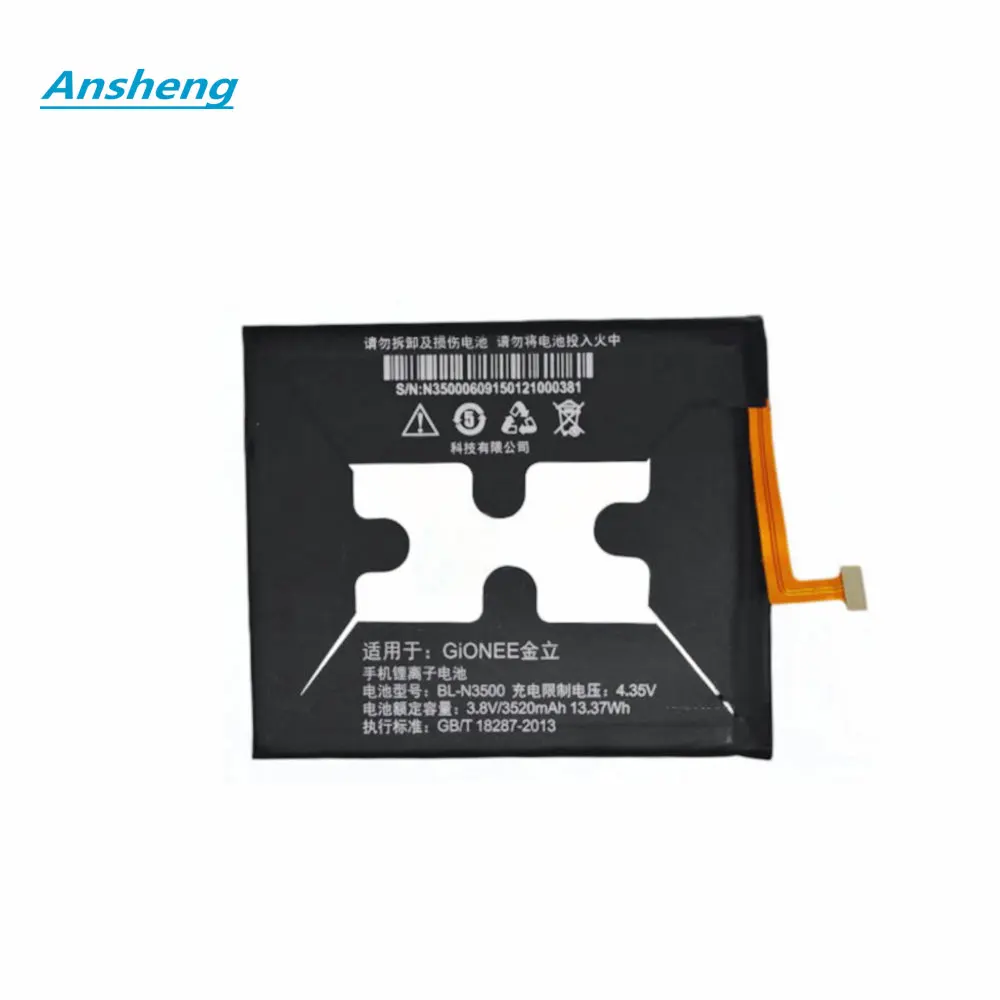 

Original 3.8V 3500mAh BL-N3500 Battery For Gionee Elife E8 GN9008 for BLU Pure XL Mobile Phone