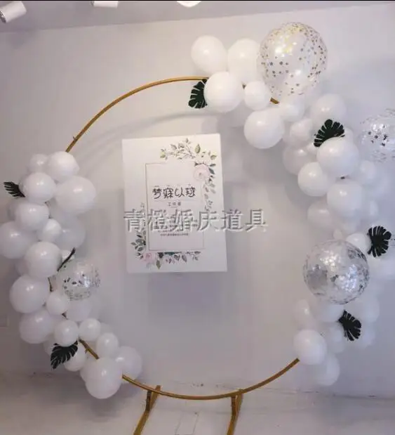 На заказ DIY свадебное искусственное кольцо свод фон однополюсная Арка Дверь