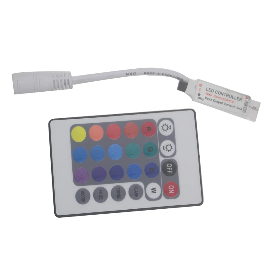 Dc 12v Мини led rgb контроллер для 3528 5050 Светодиодная лента с 24key ИК пульт