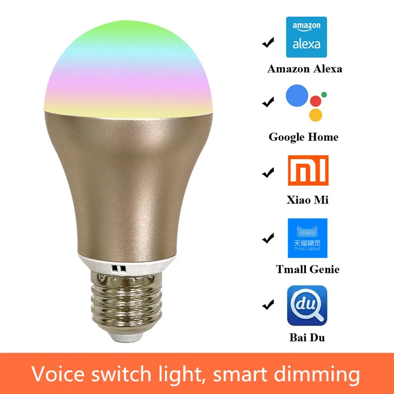 SZDOIT Smart Home LED Energy Saving Light Bulb New E27 RGB With Changeable Colorful Wifi Control / Voice | Игрушки и хобби