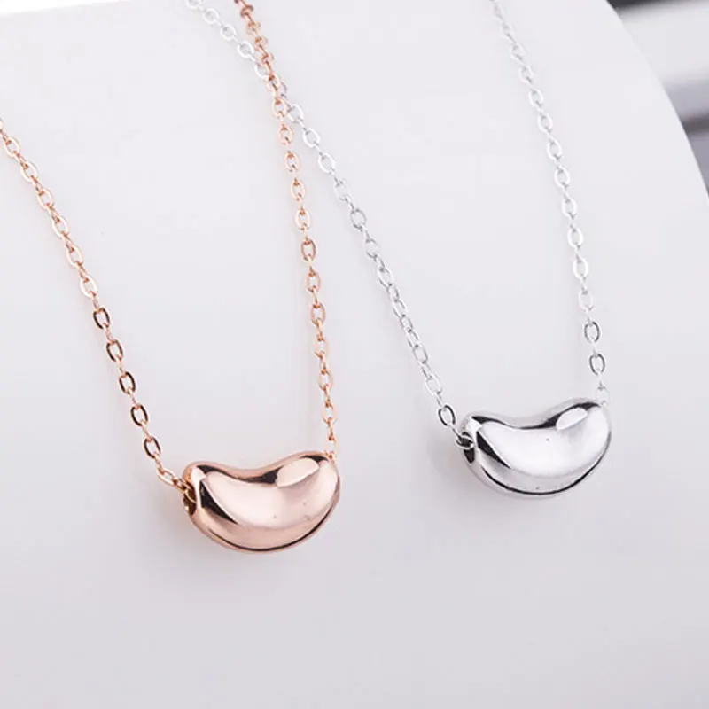 RADHORSE 925 Sterling Silver Female high jewelry Peas Pendant necklace Suitable for women wear concise Jewelry | Украшения и