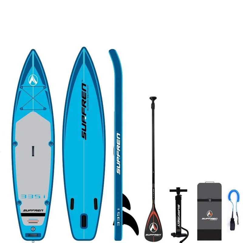 

Inflatable Surf Stand up SUP paddle board iSUP Surfboard All Round 2019 Season 335i SURFREN 335*81*15cm Surfing kayak boat