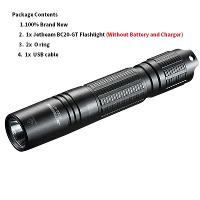 Jetbeam BC20-GT 1080 люменов Cree XP-L HI светодиодный маленький и портативный, со встроенным usb-портом наружный фонарик - Испускаемый цвет: Only Flashlight