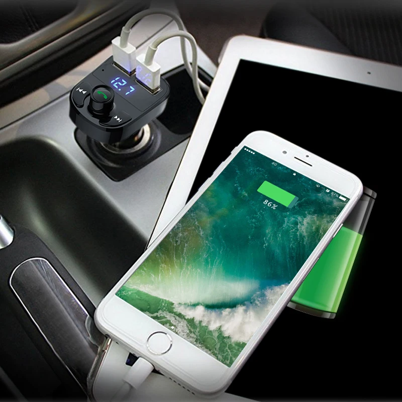 Anlud FM трансмиттер для автомобиля MP3 аудио плеер Bluetooth гарнитура авто fm передатчик