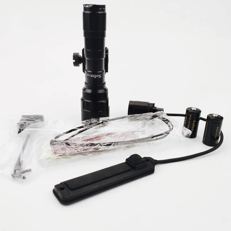 kit 2 Sofirn C05 тактический светодиодный подсветка для оружия светильник пистолет вспышка светильник Lanterna Cree XPL 1000lm с дистанционным выключателем аксессуары - Испускаемый цвет: kit 2