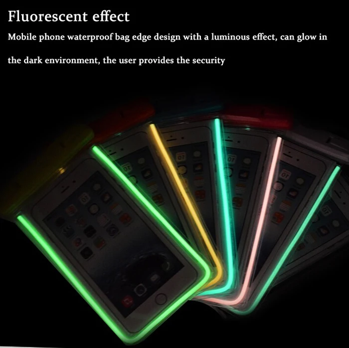 Водонепроницаемый плавательный мобильный телефон чехол для сенсорного экрана