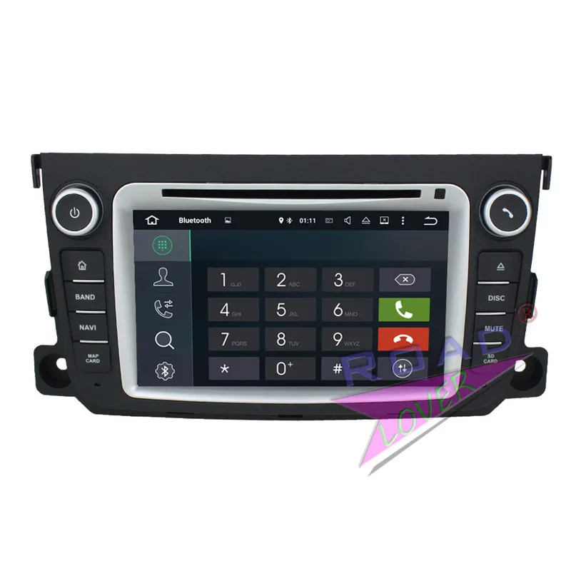 Wanобычно 2G + 16 ГБ Android 7 1 четырехъядерный автомобильный ПК DVD-плеер для Benz Smart 2012-2013
