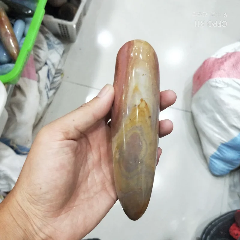 

10-12cm Natural Color agate Healing massage wand female happy stick Kegel vaginal tightening movement