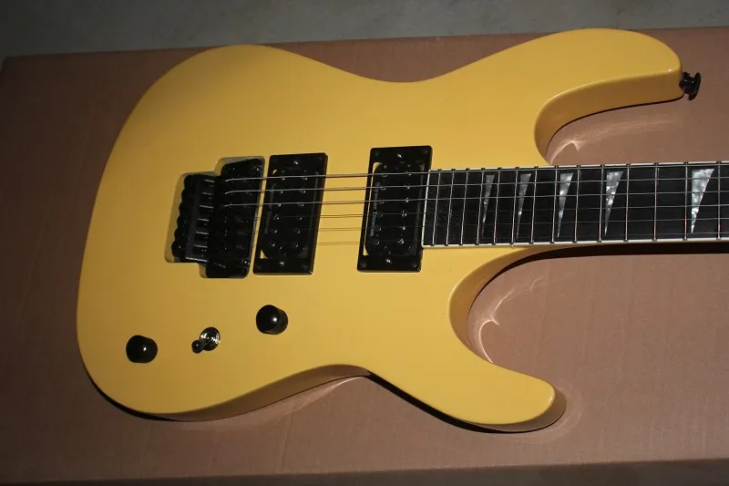Free shipping finish Custom Neck body together 6 strings SL2H Soloist yellow color electric guitar | Спорт и развлечения