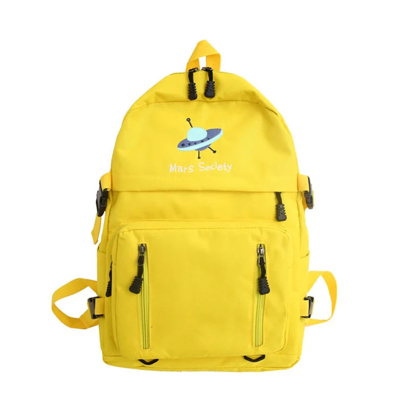 Yellow Menghuo большой емкости для хранения Оксфорд Рюкзак Новая Модная студенческая сумка Повседневная дорожная сумка для молодых женщин рюкзак дропшиппинг - Цвет: Yellow