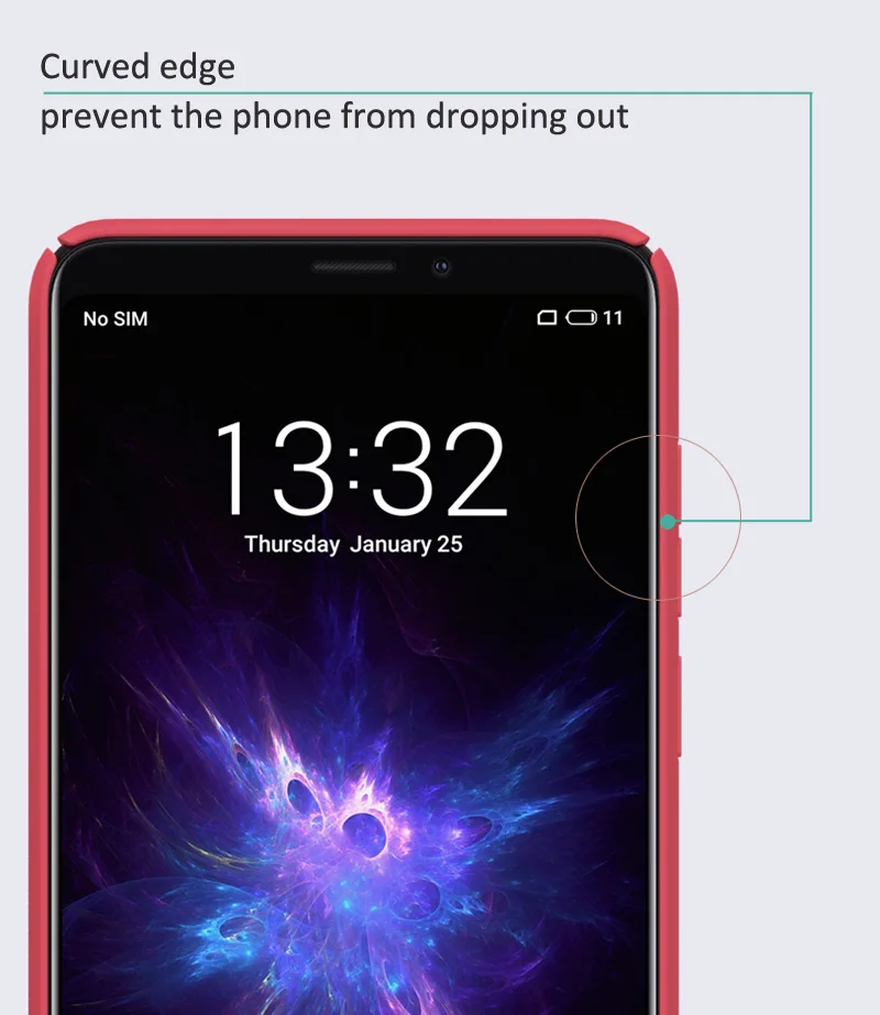 Матовый чехол NILLKIN для Meizu Note 8X8 V8 жесткий пластиковый Задний защитный чехол