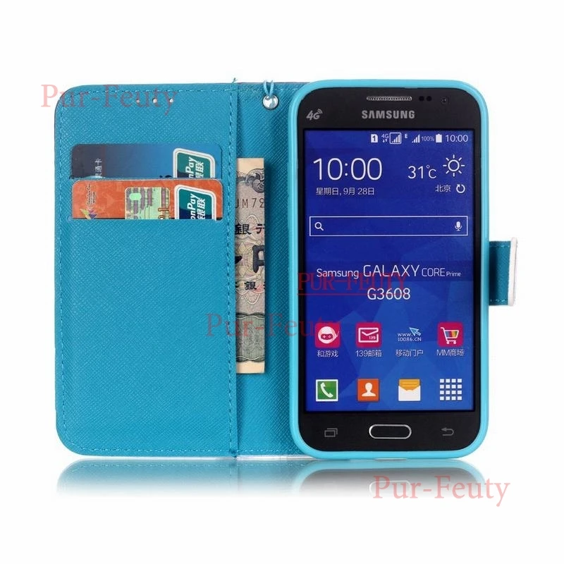 Роскошный чехол для samsung Galaxy Core Prime G360 G361 SM-G360F SM-G361F SM-G360H SM-G361H SM-G360h/ds кожаный чехол для телефона с откидной крышкой