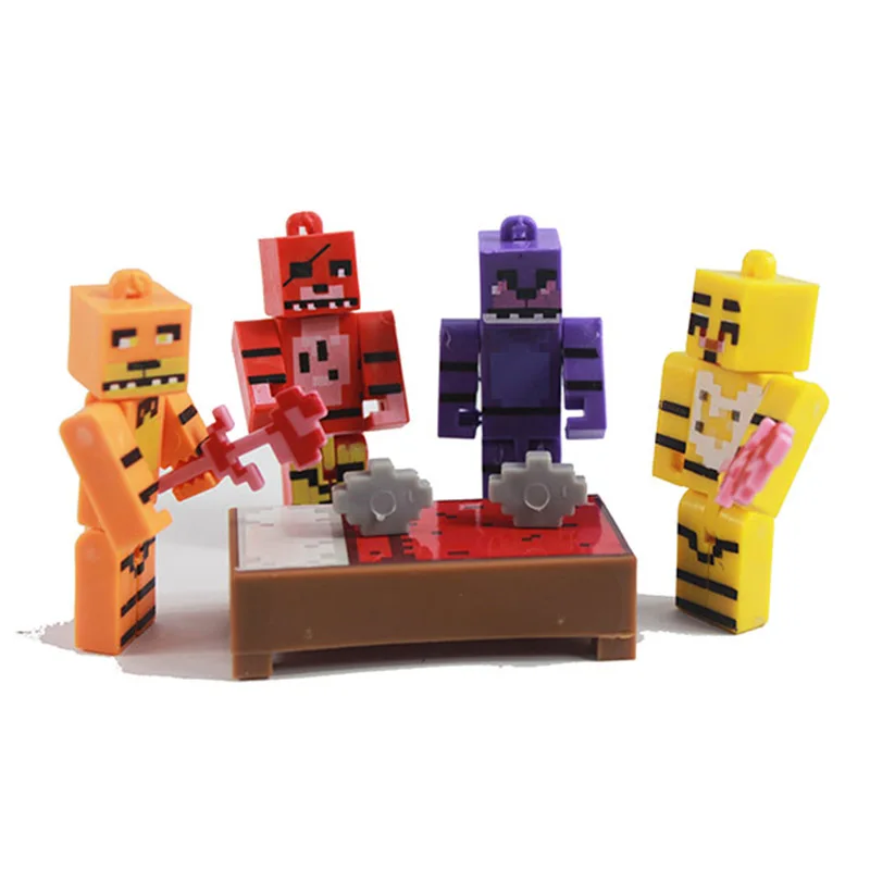 12 шт./Набор для Minecraft Five Nights At Freddy's игрушка из фнаф кукла модель Фокси Бонни и
