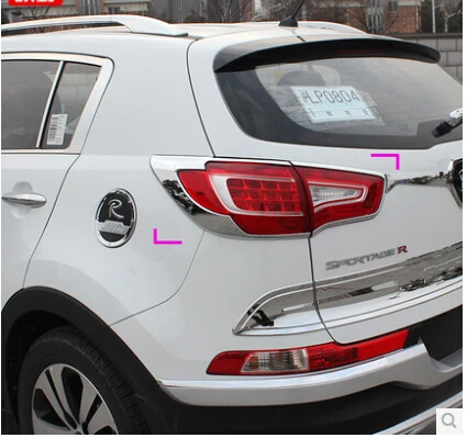 Автомобиля ( 2 / р ) фар автомобиля ярко-красный обрезать ABS гальваника фары крышку