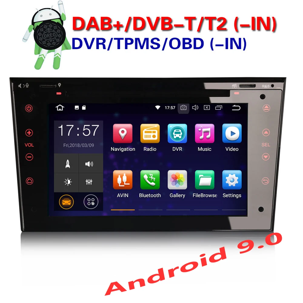 Автомобильный мультимедийный плеер Erisin ES4873P PX30 Android 9 0 7 &quotавтомобильный DVD GPS для