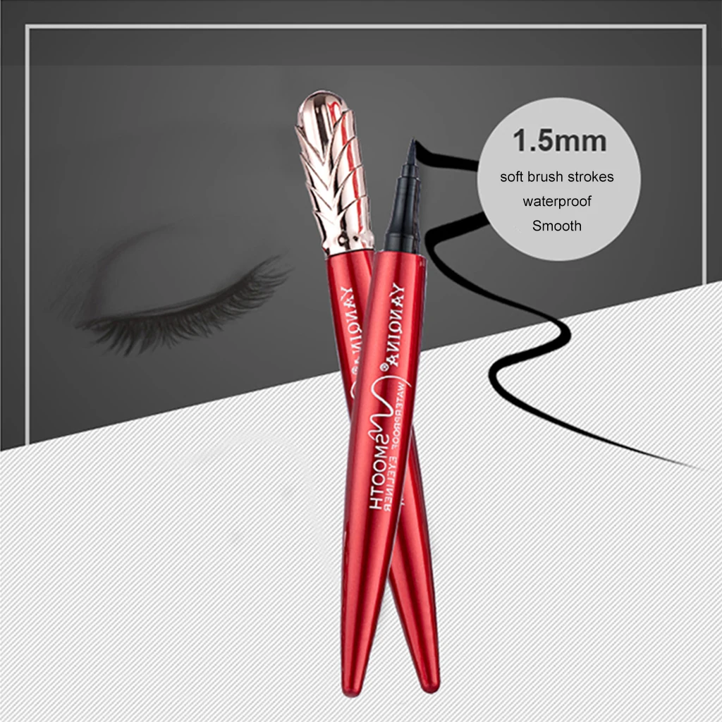 Черная жидкая подводка для глаз Водостойкая Подводка TSLM2 1 шт.|Тени век и подводки|