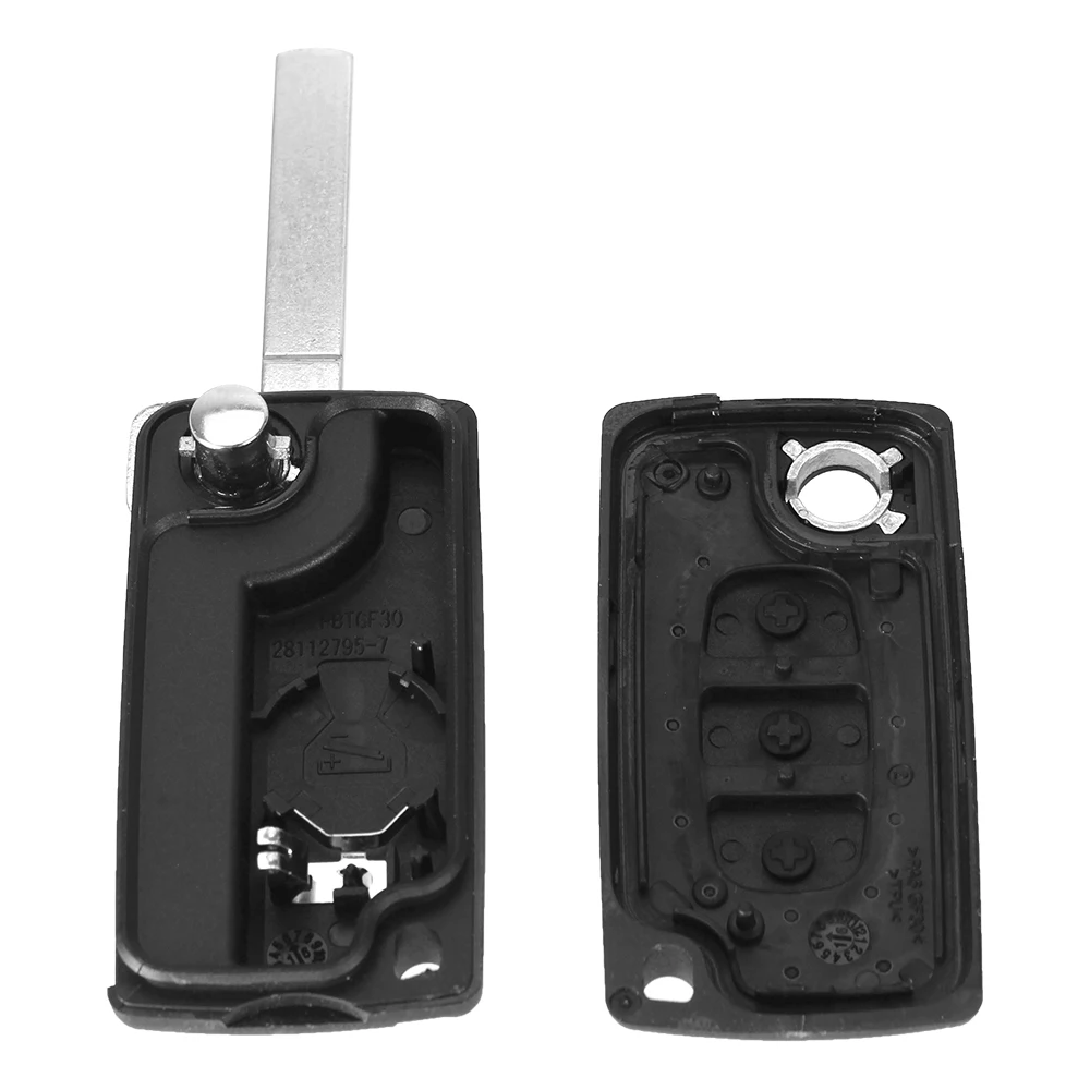 Dandkey 10 шт./партия для peugeot Partner Tipi 306 407 Ce0536 3 кнопки дистанционный складной Uncut ключ