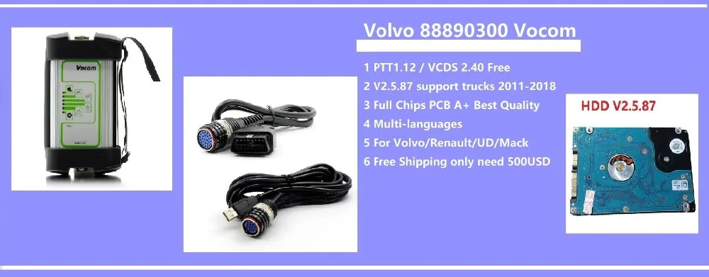 VCADS Pro для Volvo VCADS сверхмощный грузовик сканер для Volvo VCADS Pro 2,40 грузовик диагностический инструмент для Volvo VCADS Pro 2,40