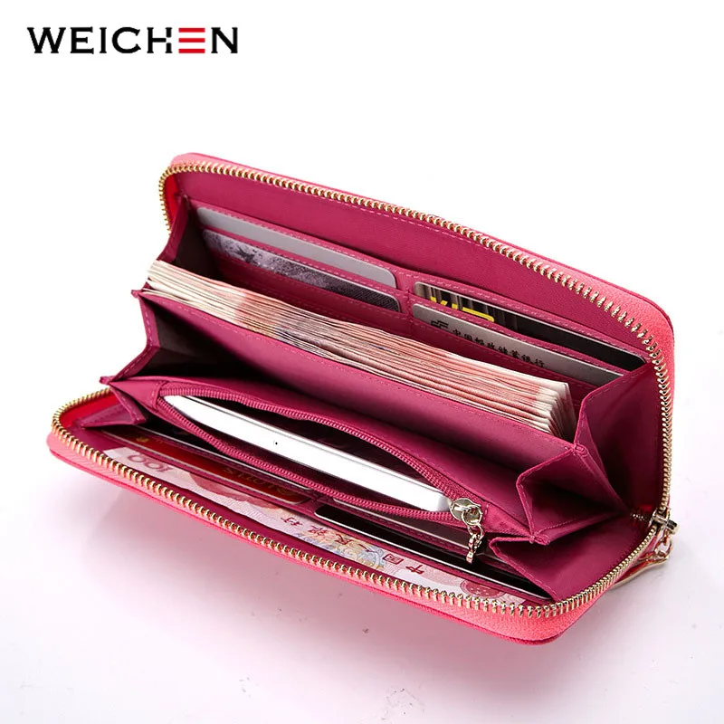 Кошелек WEICHEN Женский из натуральной кожи с отделением для карт | Багаж и сумки