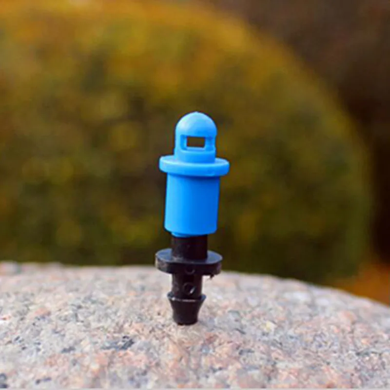 Оптом 200 шт./лот синяя мини-отражающая разбрызгивающая насадка с коннектором для
