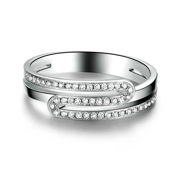 Женское кольцо из белого золота 100% карата 0 20 карата|natural diamond|fine jewelrygold natural |