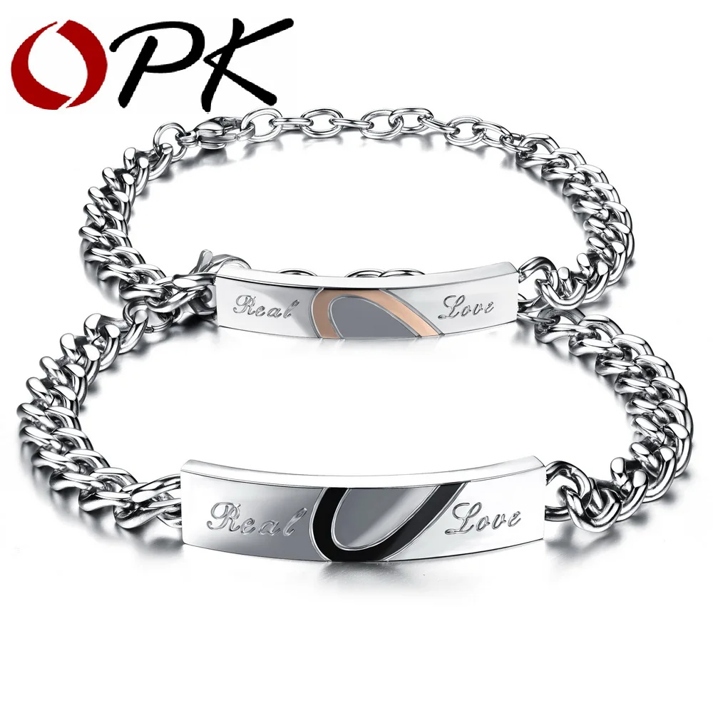 Женский браслет из нержавеющей стали с браслетом звеньев|jewelry identification|jewelry