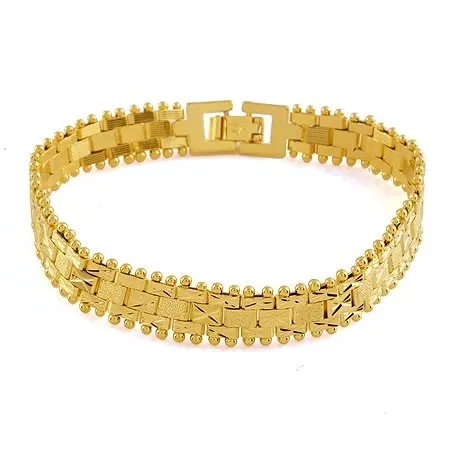 Ювелирные изделия 11 мм часы 18 К желтое золото заполнено браслет золотой