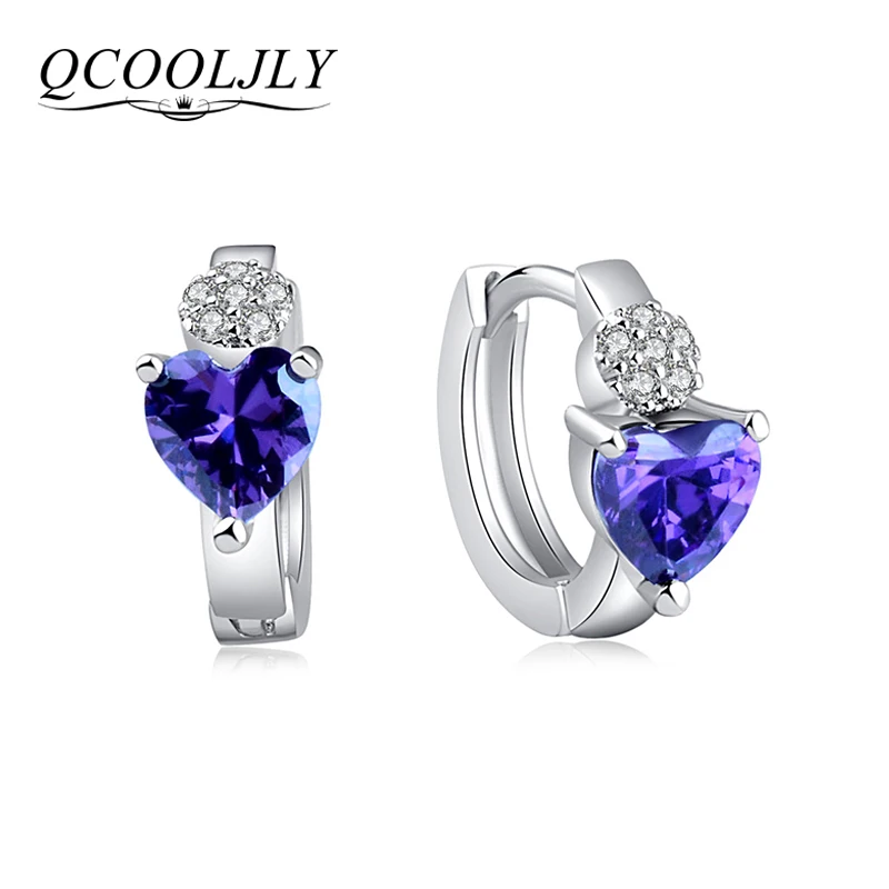 Женские серьги кольца QCOOLJLY золотого цвета с кристаллами|pendientes aros|fashion hoop earringshoop