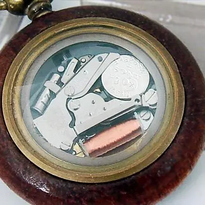 Античный Стиль белый кварц прозрачные женские карманные часы бесплатная