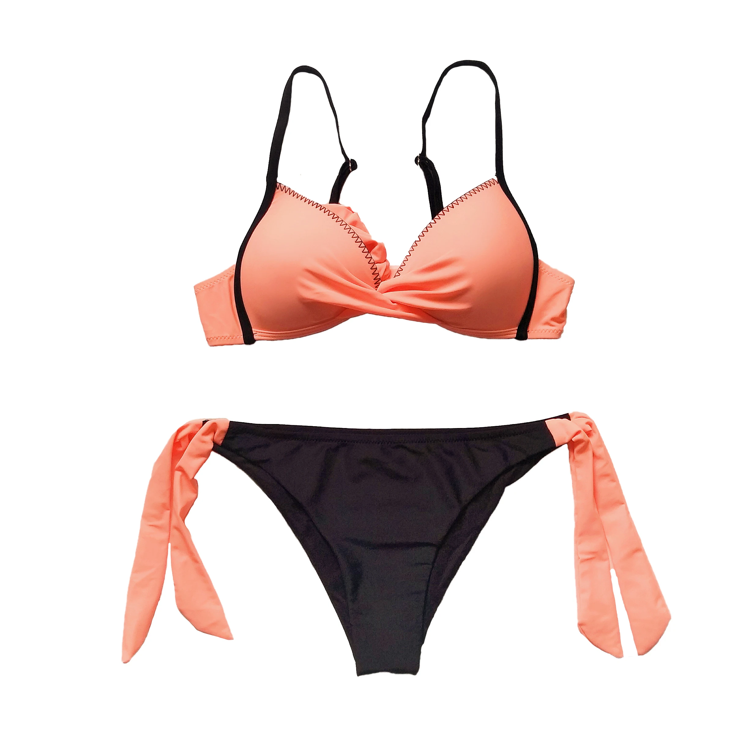 Сексуальный купальник для женщин и девочек пуш-ап с подкладкой одним плечом