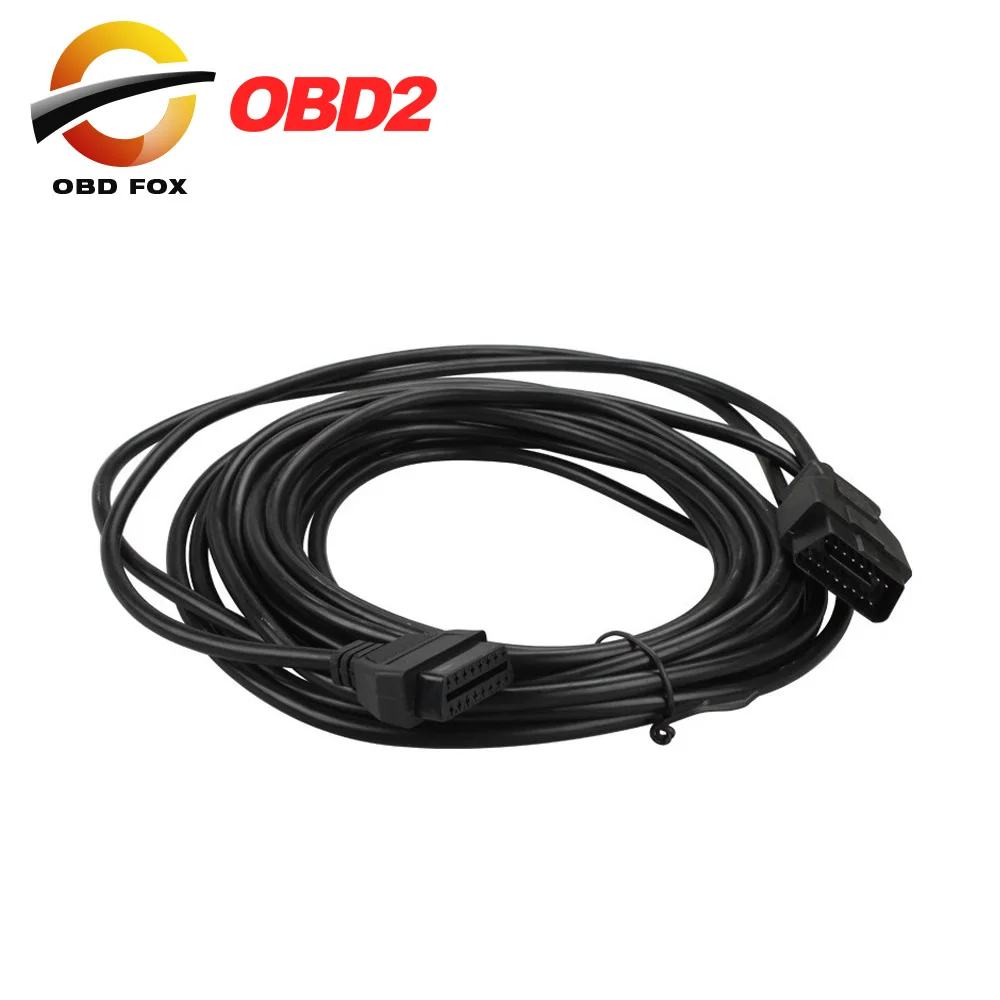 

2017 Лучшая цена 10 метров OBD2 16PIN штекер-гнездо соединительный кабель OBD2 Удлинительный кабель Бесплатная доставка