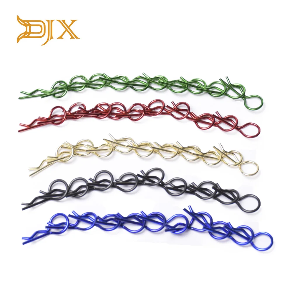 DJX 50 шт. универсальные зажимы для корпуса из нержавеющей стали Pin 1/10 RC модели