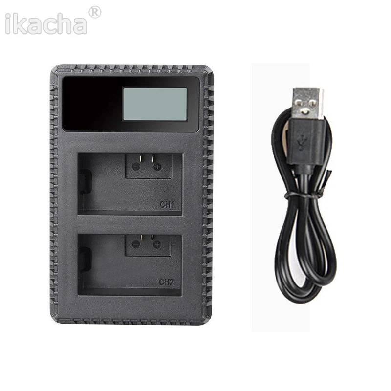 EN EL3e зарядное устройство ENEL3e LCD USB с двойной камерой для Nikon D70S D80 D90 D50 D300S D300 D100 D200