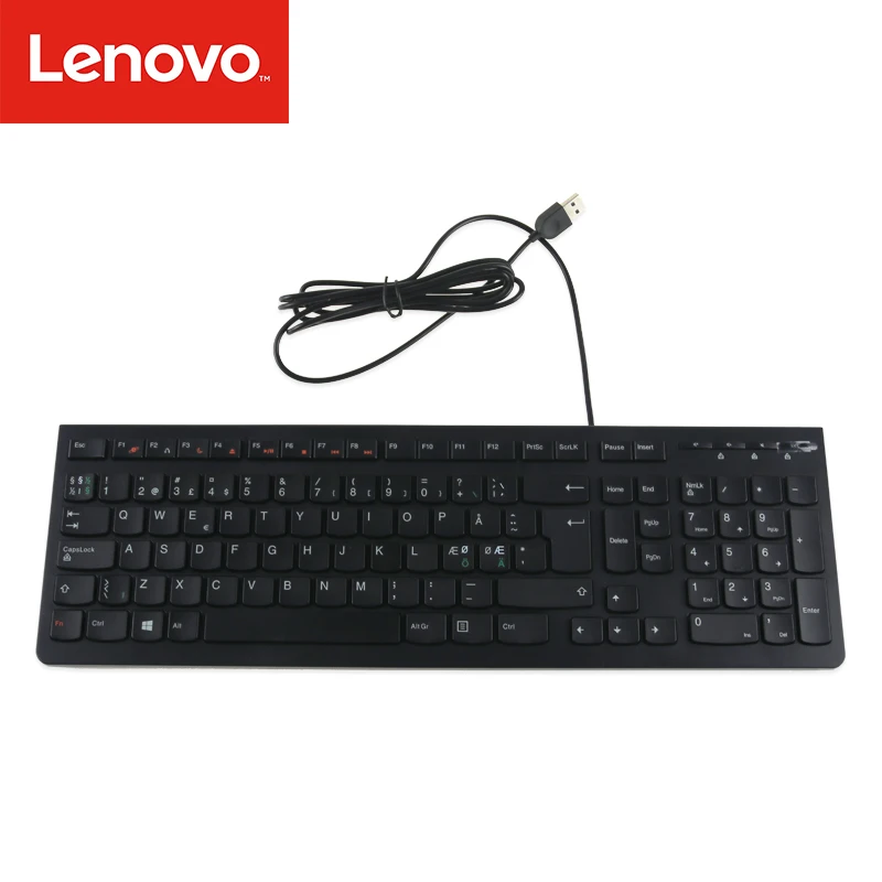 Оригинальная настольная USB Клавиатура Lenovo офисное периферийное оборудование