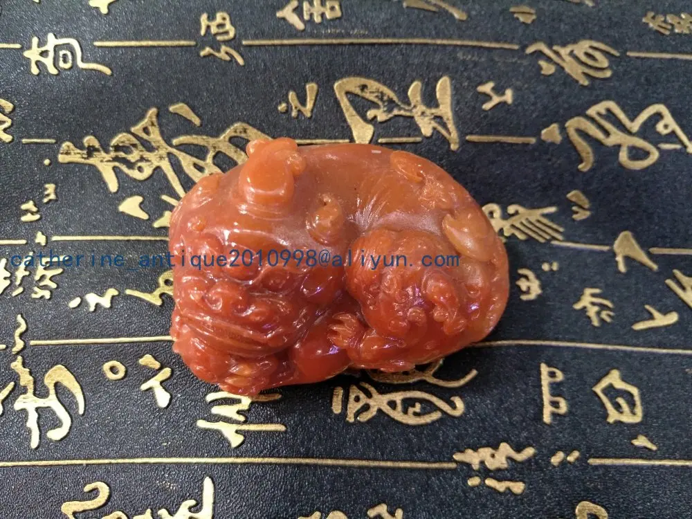 

Rare QingDyansty Shoushan stone Statue/ Sculpture,brave troops,free shipping