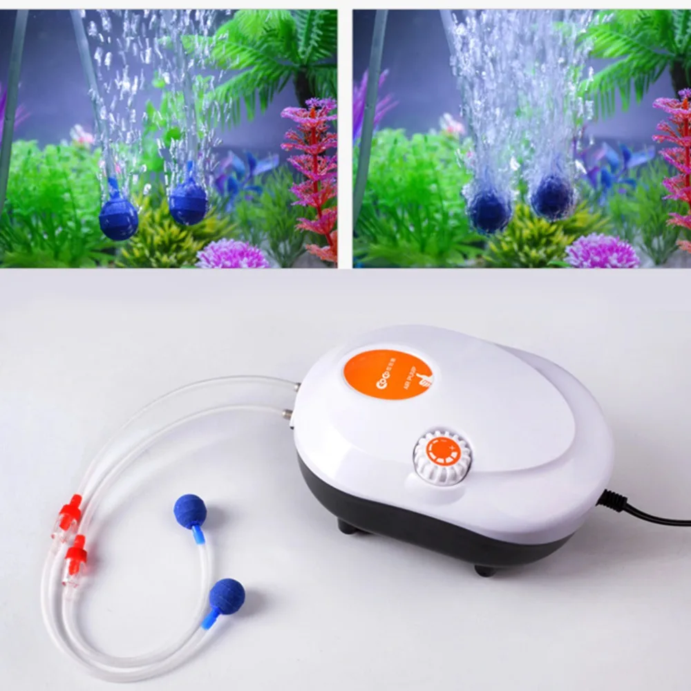 ЕС воздушный насос мини-аквариум тихий мощный 220 В Воздушный кислородный