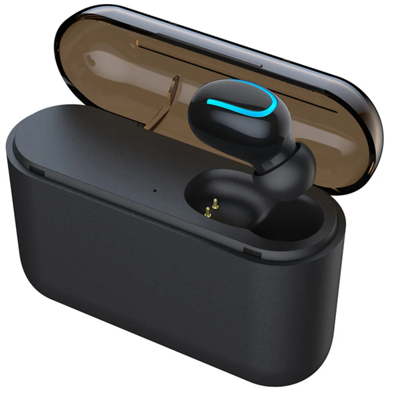 Black No Display Bluetooth 5,0 наушники TWS беспроводные наушники Blutooth наушники Handsfree спортивные наушники игровая гарнитура телефон HBQ - Цвет: Black No Display
