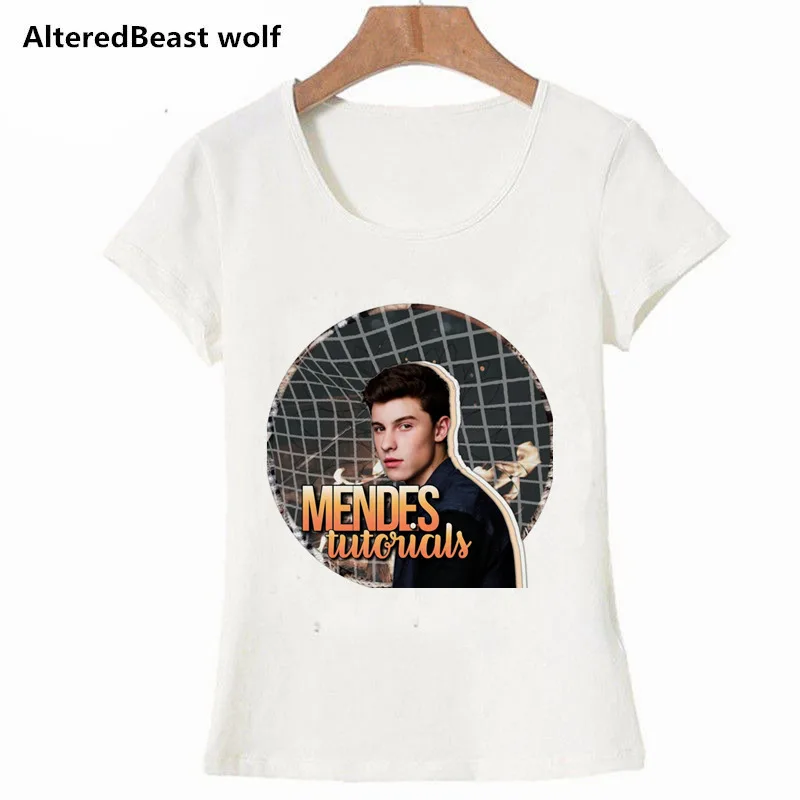 as picture Летняя футболка Для женщин Шон Мендес рубашка плюс Размеры Camisetas Mujer Poleras De Mujer белая футболка женская футболка - Цвет: as picture