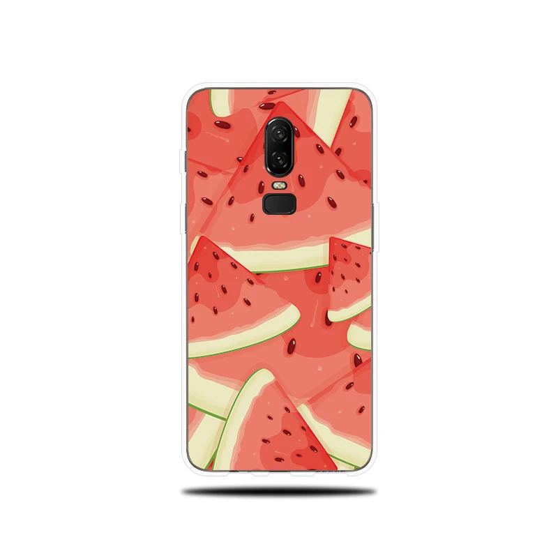 Fruit Chocolate Patterned Silicone Phone Case For OnePlus 5 5T 6 6T Soft Cover Fundas T |