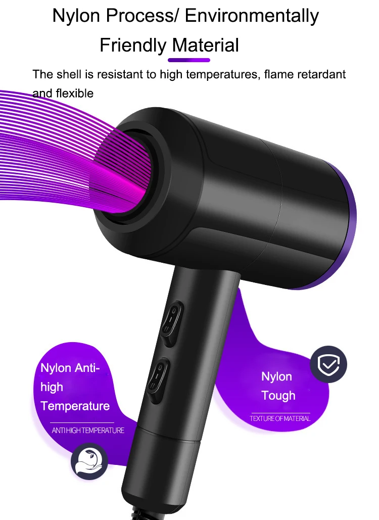 Hot/Cold Wind Blow Hair Dryer Electric Hairdryer Fan Hotel Bathroom Air Blower Professional Hairdressing Salons Styling Tools EU