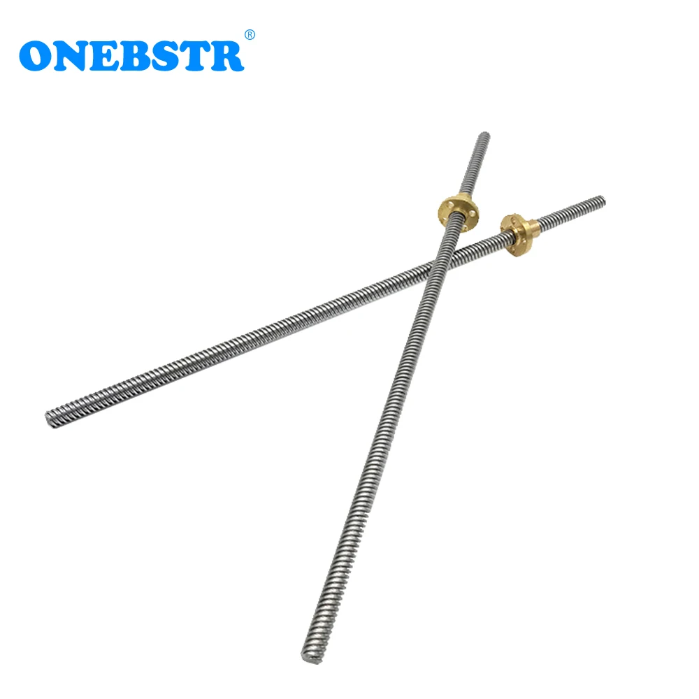 RepRap T8-2-8D Lead Screw Stainless Steel 300mm Acme Screw Dia 8mm Thread 8mm Length 3D Printer Parts Free Shipping