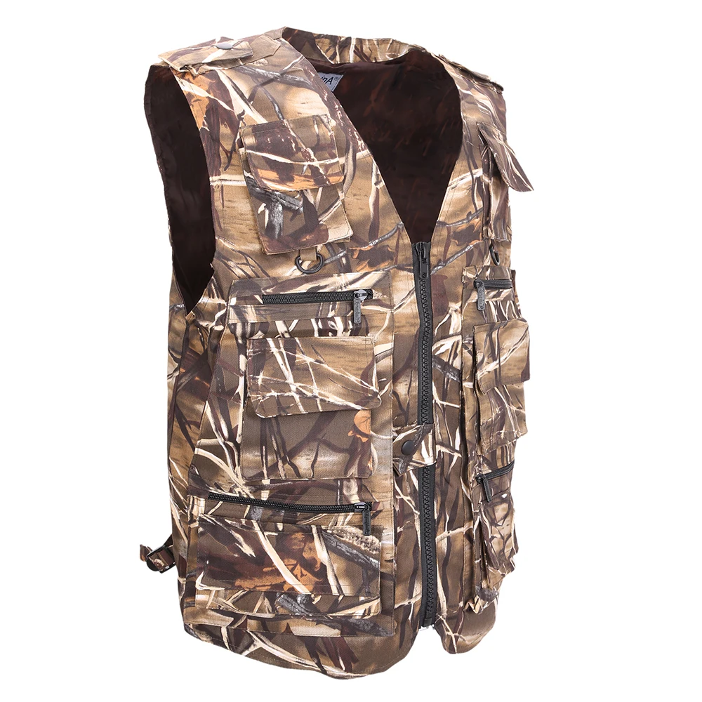 Жилет мужской Тактический Камуфляжный дышащий полевой безрукавка для рыбалки со