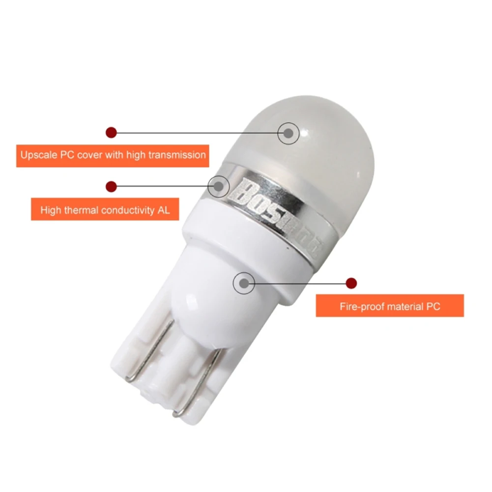 Ксеноновые белые светодиодные лампы Bosmaa T10 168 194 2825 W5W для стояночных огней или