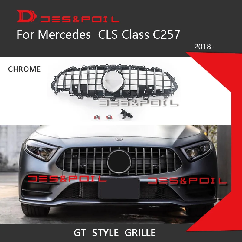 Гриль CLS C257 GT для Mercedes Class лицевая Автомобильная передняя решетка 2019 CLS300 CLS350 CLS450