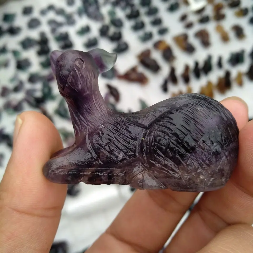 Натуральная флюоритовая Хрустальная ручная работа из кварца