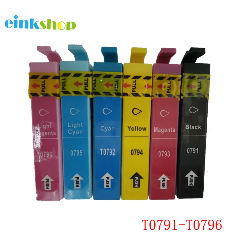 Чернильный картридж einkshop T0791 T0796 для Epson Stylus Photo PX660 P50 PX650 PX700W PX710W PX720WD PX730WD PX810FW 1400