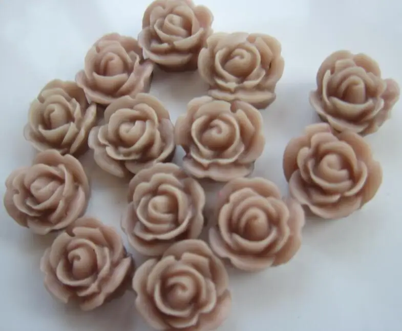 8 мм плоская задняя Мини Роза цветок из смолы Кабошон бусины для поделок ручной