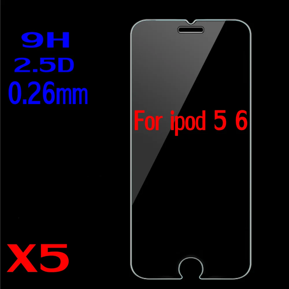5 шт. Новинка 0 26 мм 9H Премиум Закаленное стекло для Apple iPod Touch 6 Защитная пленка