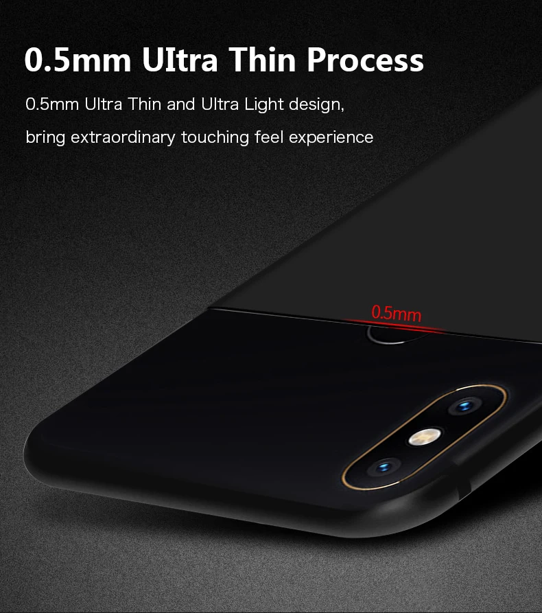 Для Xiaomi Mi Mix 2s ультратонкий гладкий жесткий чехол для телефона из поликарбоната 2S
